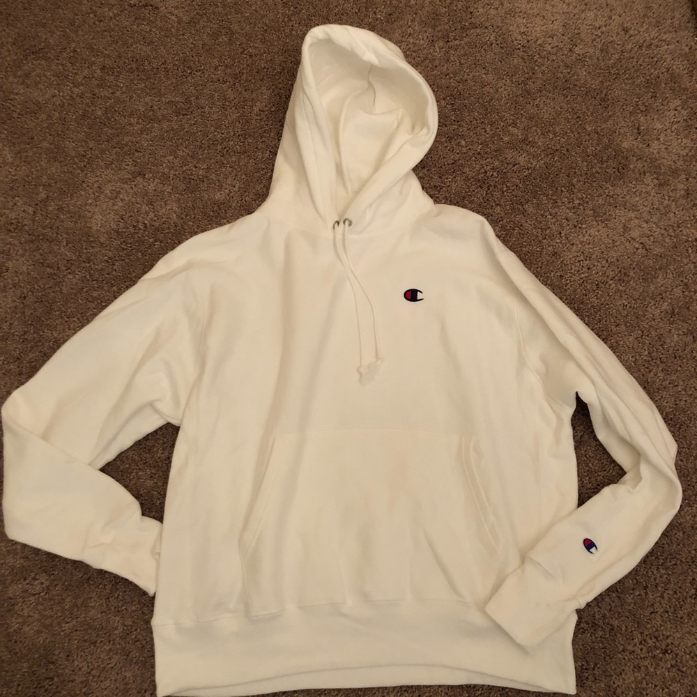 Men’s large reverse weave champion hoodie